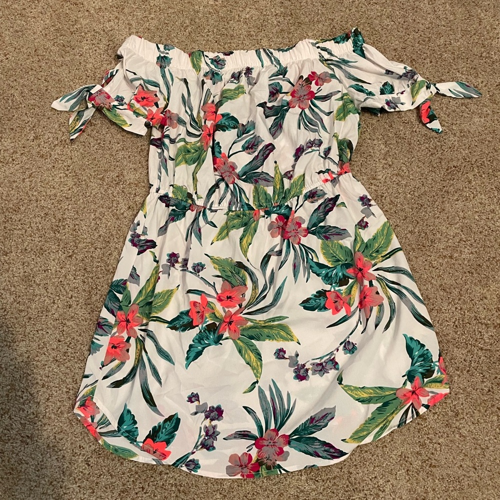 Floral off the shoulder dress